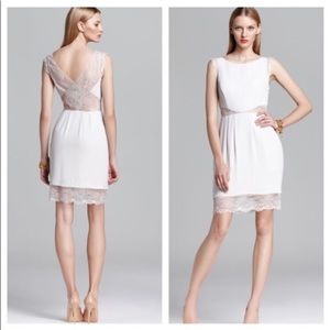 BCBG Maxazria Beige Lace Dress